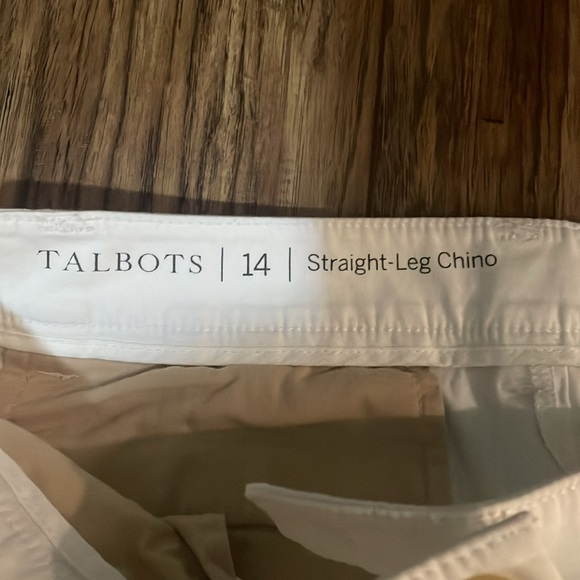 Talbots Straight-Leg Chino Pants - Picture 2 of 2